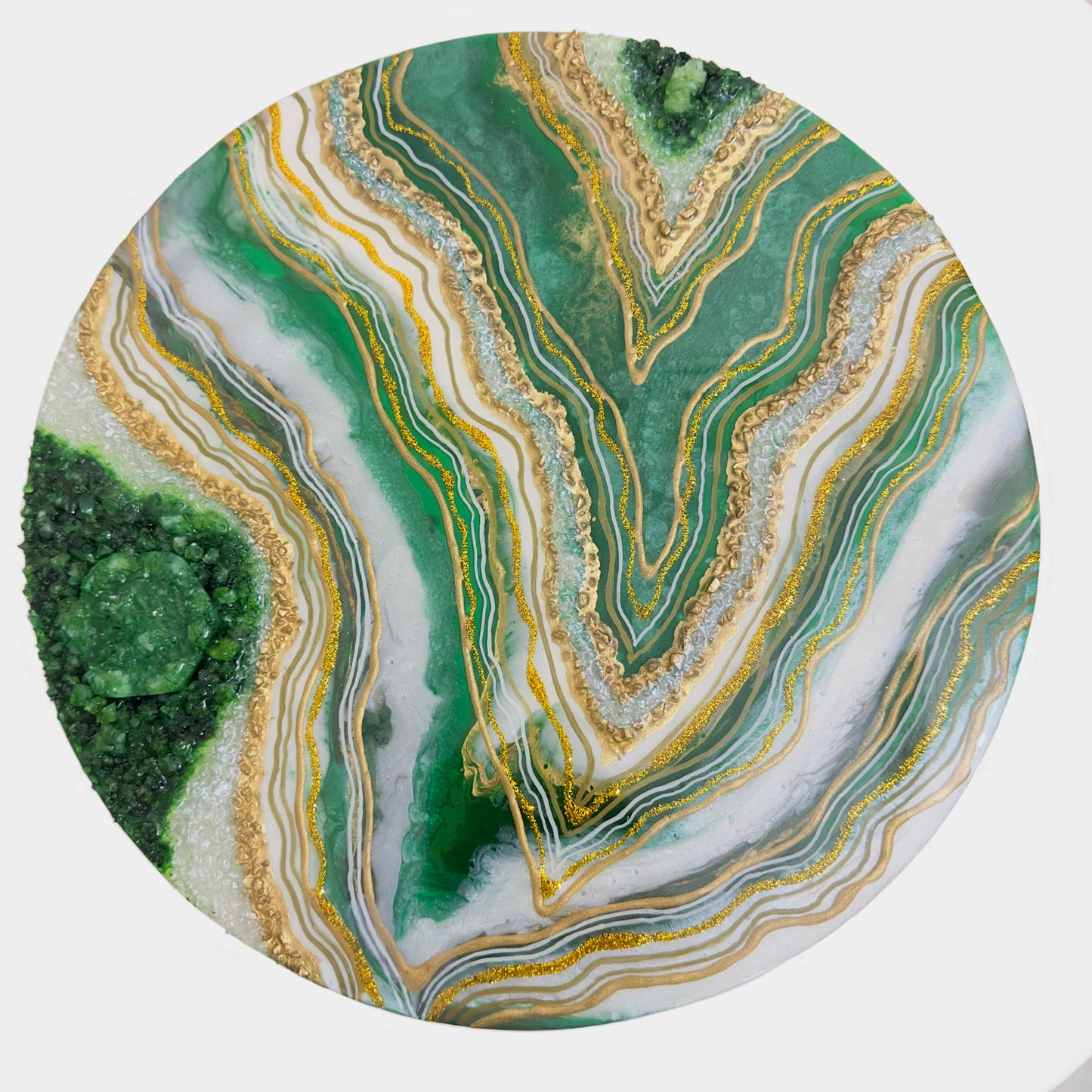 Green Geode Coffee Table