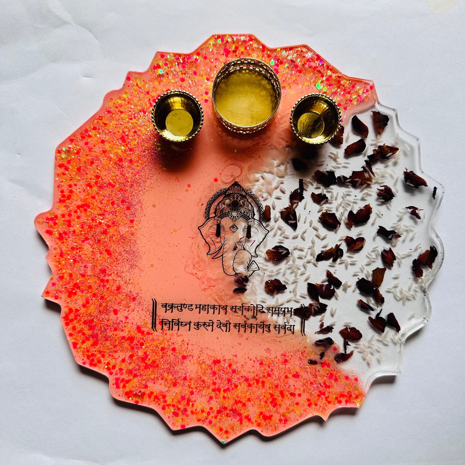 Pooja/Aarti Resin Thalis