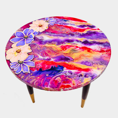 Purple Flower Coffee Table