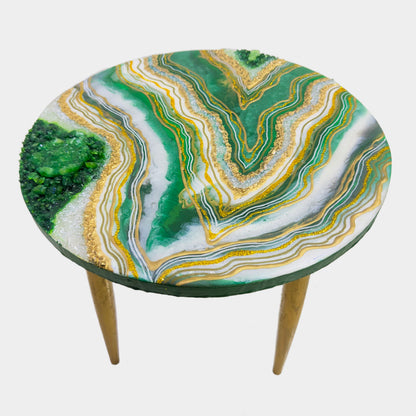 Green Geode Coffee Table