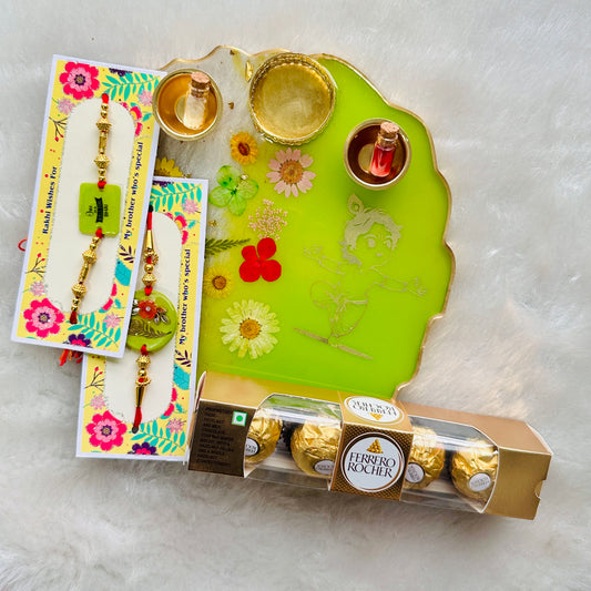 Raksha Bandhan Thali Combo - Green