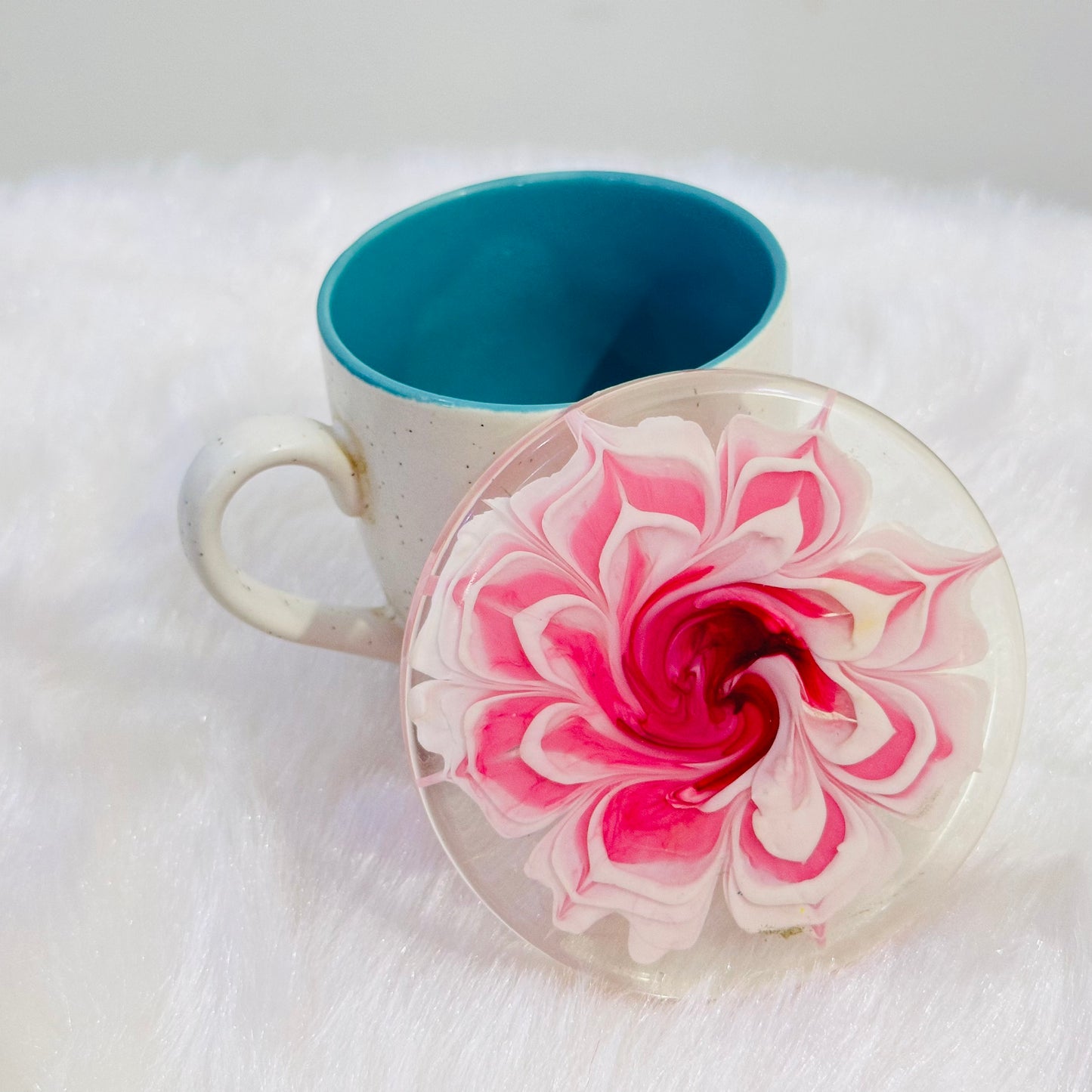 White Flower Coaster