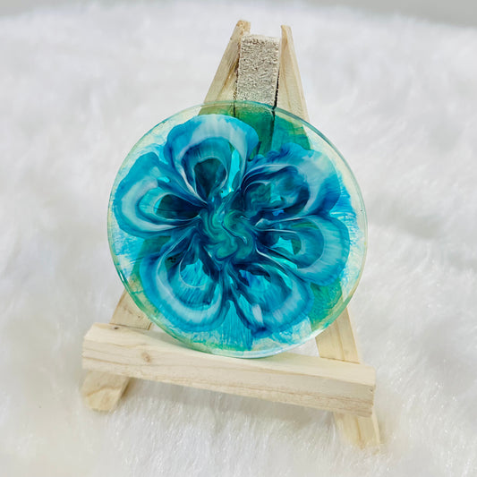 Blue Floral Coaster