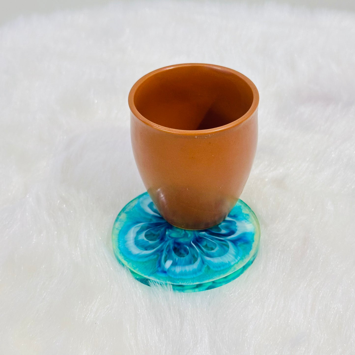 Blue Floral Coaster