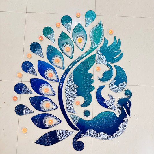 Resin Rangoli | Peacock