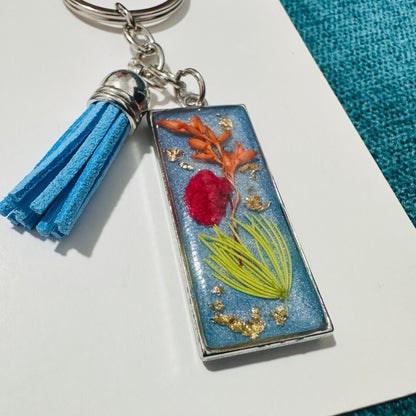 Fresh Flower Bazel Key Chain | Pack of 2