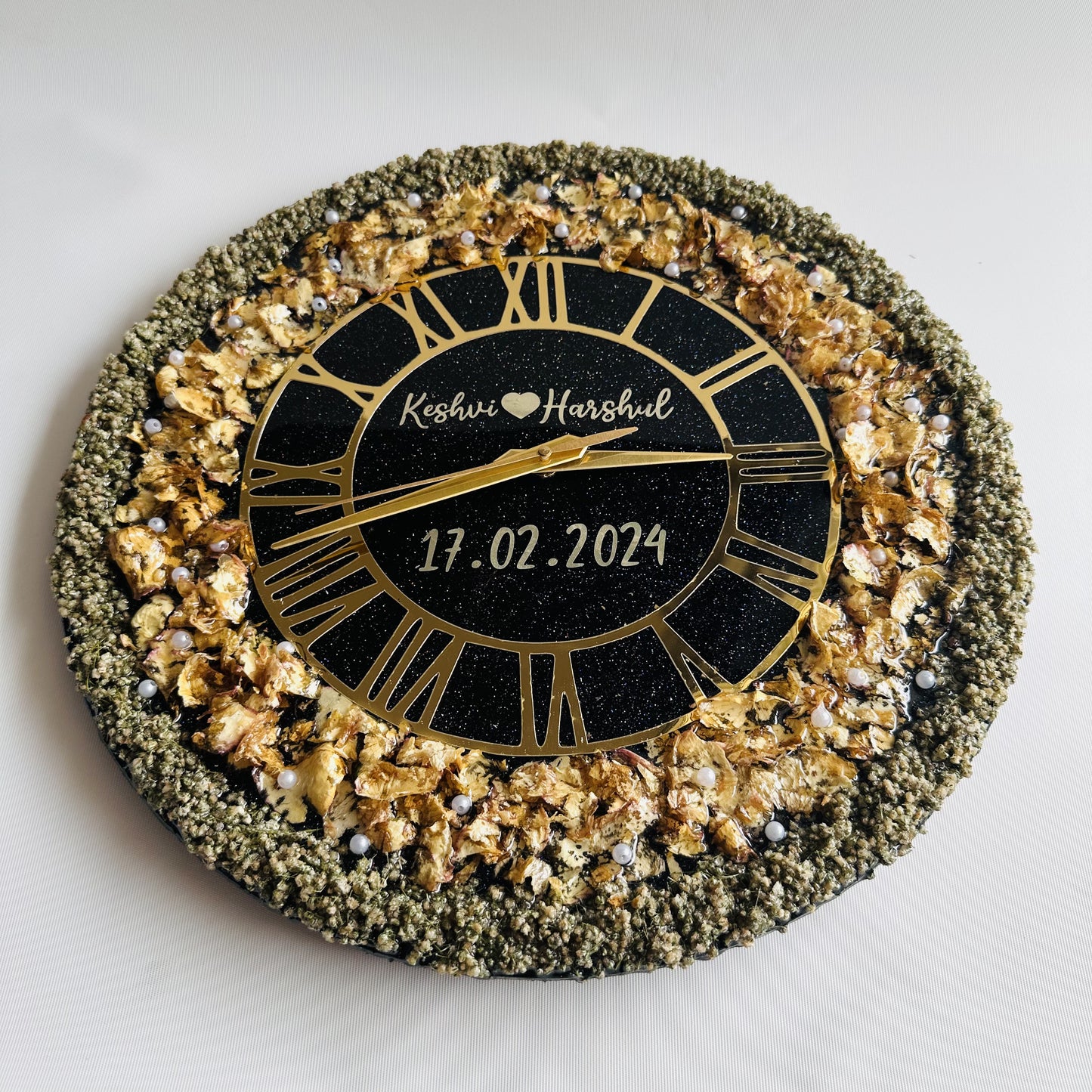 Special Varmala Clock I Flower Preservation