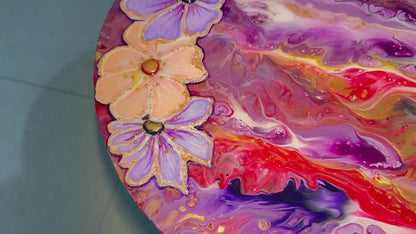 Purple Flower Coffee Table